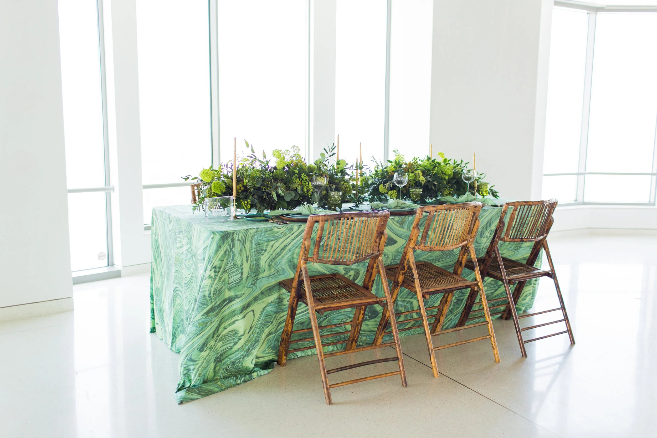Lush editorial floral centerpiece by Wisteria Lane